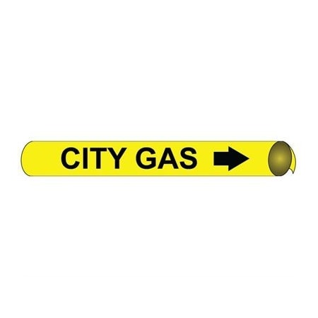 Nmc Pipemarker Precoiled, City Gas B/Y, Fits, E4017 E4017